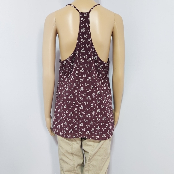 Floral Burgundy Women's Top - Picture 3 of 6